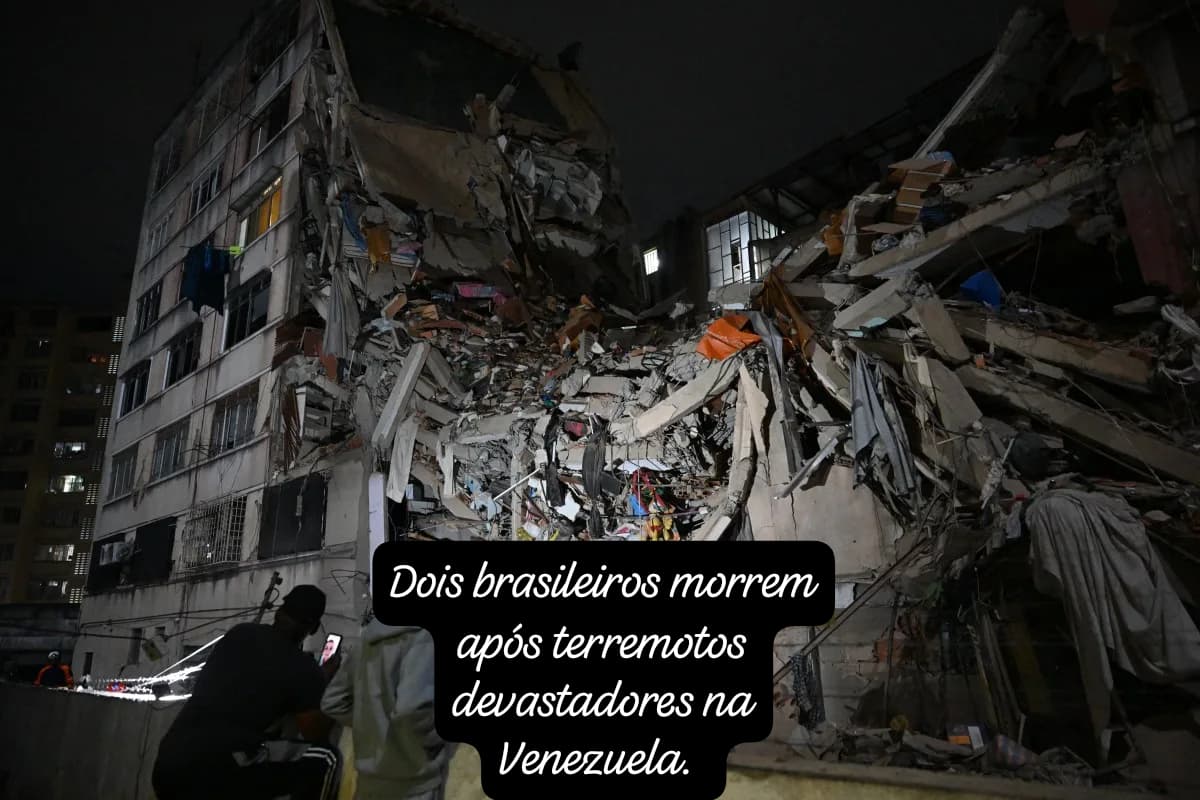 Dois brasileiros morrem após terremotos devastadores na Venezuela; Brasil envia ajuda humanitária