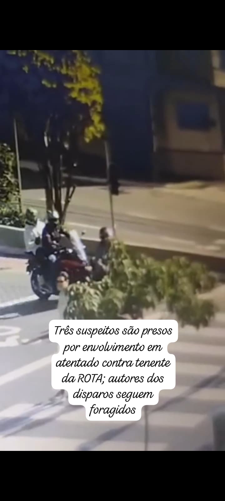 Três suspeitos são presos por envolvimento em atentado contra tenente da ROTA; autores dos disparos seguem foragidos