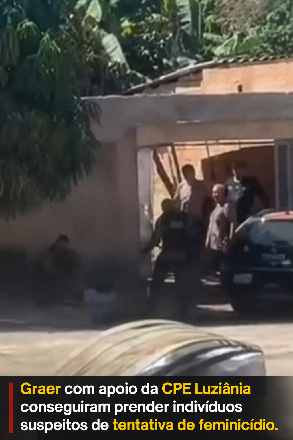 Dois irmãos são presos após tentativa de feminicídio e ataque que deixou quatro feridos em Valparaíso de Goiás