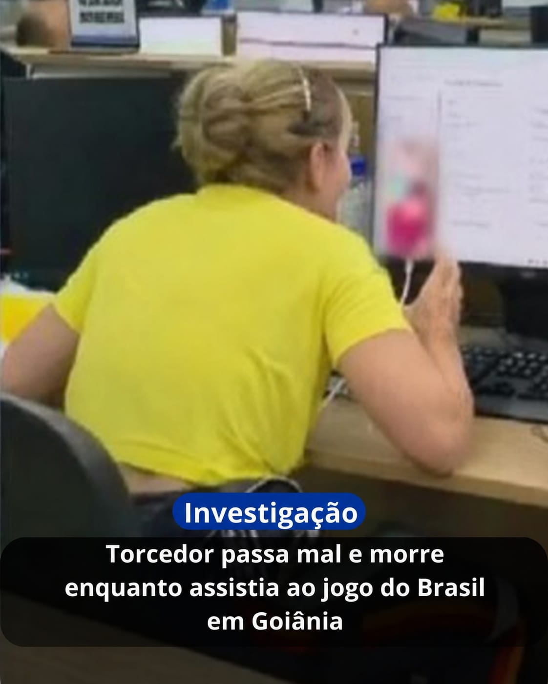 Torcedor morre após sofrer parada cardiorrespiratória enquanto assistia ao jogo do Brasil em Goiânia
